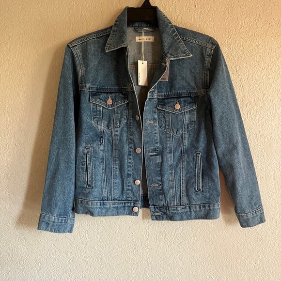 Warp + Weft Womens Large Demin Jacket NWT - Picture 1 of 4